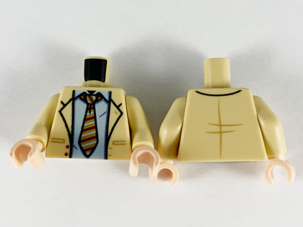 LEGO® los onderdeel Lijf met Motief Geelbruin 973pb3728c01