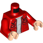 LEGO® los onderdeel Lijf met Motief Rood 973pb3727c01