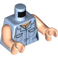 Plaatje in Gallery viewer laden, LEGO® Lijf met Motief Helder Lichtblauw 973pb3724c01