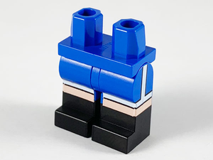 LEGO® los onderdeel Benen met Motief Blauw 970c00pb1038