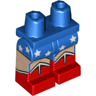LEGO® los onderdeel Benen met Motief Blauw 970c00pb1037