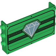 LEGO® los onderdeel Paneel met Motief Groen 98280pb05