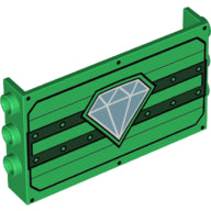 LEGO® los onderdeel Paneel met Motief Groen 98280pb05