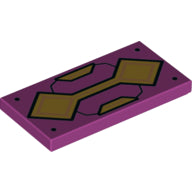 LEGO® los onderdeel Tegel met Motief Magenta 87079pb0723