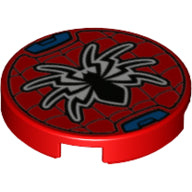 LEGO® los onderdeel Tegel Rond met Motief Rood 14769pb296