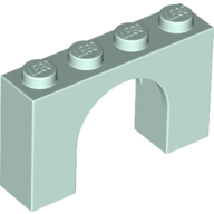 LEGO® los onderdeel Steen Boog in kleur Licht Aqua 6182