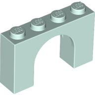 Plaatje in Gallery viewer laden, LEGO® los onderdeel Steen Boog in kleur Licht Aqua 6182