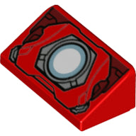 LEGO® los onderdeel Dakpan met Motief Rood 85984pb238