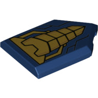 Plaatje in Gallery viewer laden, LEGO® Tegel Aangepast met Motief Donkerblauw 22385pb183