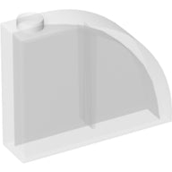 Plaatje in Gallery viewer laden, LEGO® los onderdeel Dakpan Gebogen Doorzichtig 65734