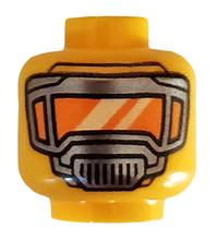 Plaatje in Gallery viewer laden, LEGO® los onderdeel Hoofd Helder Licht Oranje 3626cpb2557