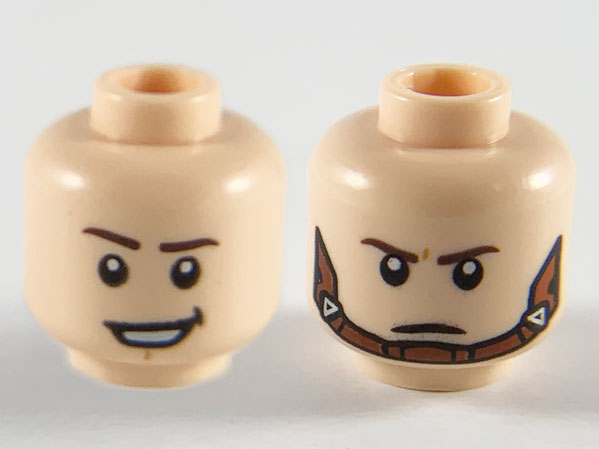 LEGO® los onderdeel Hoofd in kleur Lichte Noga 3626cpb2558