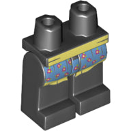 Plaatje in Gallery viewer laden, LEGO® los onderdeel Benen met Motief Zwart 970c00pb1035
