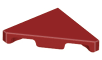 LEGO® los onderdeel Tegel Aangepast Donkerrood 35787