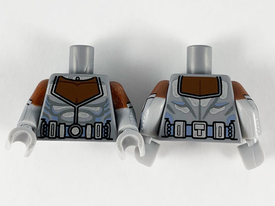 LEGO® los onderdeel Lijf met Motief Zilver 973pb3741c01