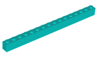 Plaatje in Gallery viewer laden, LEGO® los onderdeel Steen in kleur Donker Turkoois 2465