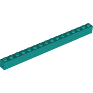 LEGO® los onderdeel Steen in kleur Donker Turkoois 2465