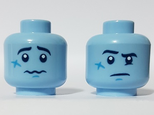 LEGO® los onderdeel Hoofd Helder Lichtblauw 3626cpb2547