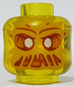 LEGO® los onderdeel Hoofd Doorzichtig Geel 28621pb0008