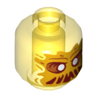Plaatje in Gallery viewer laden, LEGO® los onderdeel Hoofd Doorzichtig Geel 28621pb0008