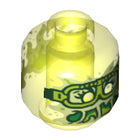 LEGO® los onderdeel Hoofd Doorzichtig Neon Groen 3626pb3334