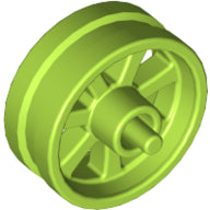 LEGO® los onderdeel Wiel in kleur Limoen 50862