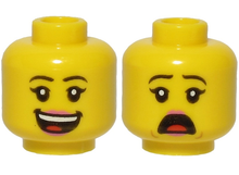 Plaatje in Gallery viewer laden, LEGO® los onderdeel Hoofd in kleur Geel 3626cpb2582