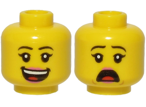 LEGO® los onderdeel Hoofd in kleur Geel 3626cpb2582
