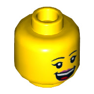 Plaatje in Gallery viewer laden, LEGO® los onderdeel Hoofd in kleur Geel 3626cpb2582