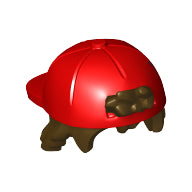 Plaatje in Gallery viewer laden, LEGO® los onderdeel Haar in kleur Donker Bruin 65730pb01
