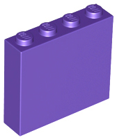 LEGO® los onderdeel Steen in kleur Donkerpaars 49311