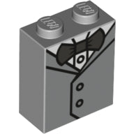 LEGO® Steen met Motief Licht Blauwachtig Grijs 3245cpb113