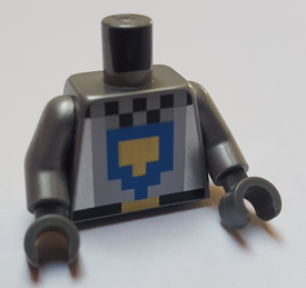LEGO® los onderdeel Lijf met Motief Zilver 973pb3884c01