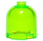 LEGO® onderdeel Steen Rond Doorschijnend Helder Groen 30151