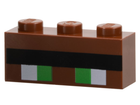 LEGO® onderdeel Steen met Motief Roodachtig Bruin 3622pb121