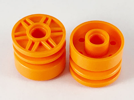LEGO® los onderdeel Wiel in kleur Oranje 55981