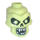 LEGO® onderdeel Hoofd Aangepast Geelachtig Groen 43693pb05