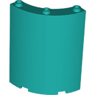 LEGO® los onderdeel Cilinder in kleur Donker Turkoois 30562
