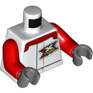 LEGO® los onderdeel Lijf met Motief Wit 973pb3759c01
