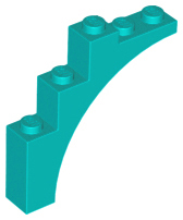 LEGO® los onderdeel Steen Boog in kleur Donker Turkoois 2339