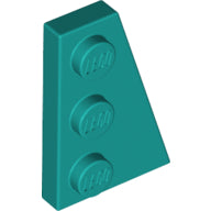 LEGO® los onderdeel Wig Plaat in kleur Donker Turkoois 43722