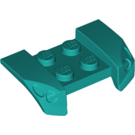 Plaatje in Gallery viewer laden, LEGO® los onderdeel Spatbord in kleur Donker Turkoois 44674