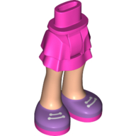 LEGO® los onderdeel Benen in kleur Donker Roze 92250c00pb22