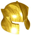 LEGO® los onderdeel Hoofddeksels in kleur Parel Goud 48493