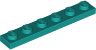 LEGO® los onderdeel Plaat Algemeen Donker Turkoois 3666
