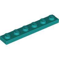 Plaatje in Gallery viewer laden, LEGO® los onderdeel Plaat Algemeen Donker Turkoois 3666