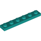 LEGO® los onderdeel Plaat Algemeen Donker Turkoois 3666