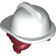 LEGO® los onderdeel Haar in kleur Donkerrood 53117pb02