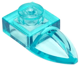 LEGO® onderdeel Plaat Aangepast Doorzichtig Lichtblauw 49668