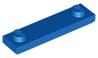 LEGO® los onderdeel Plaat Aangepast in kleur Blauw 41740